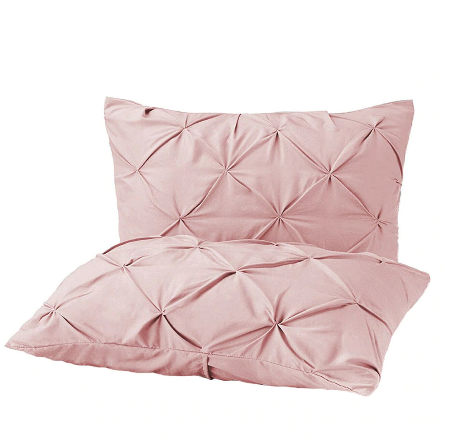 Pintuck Duvet Set 100% Cotton Quilt Cover Single Double King Super King Size Pintuck Bedding - seventhstitch