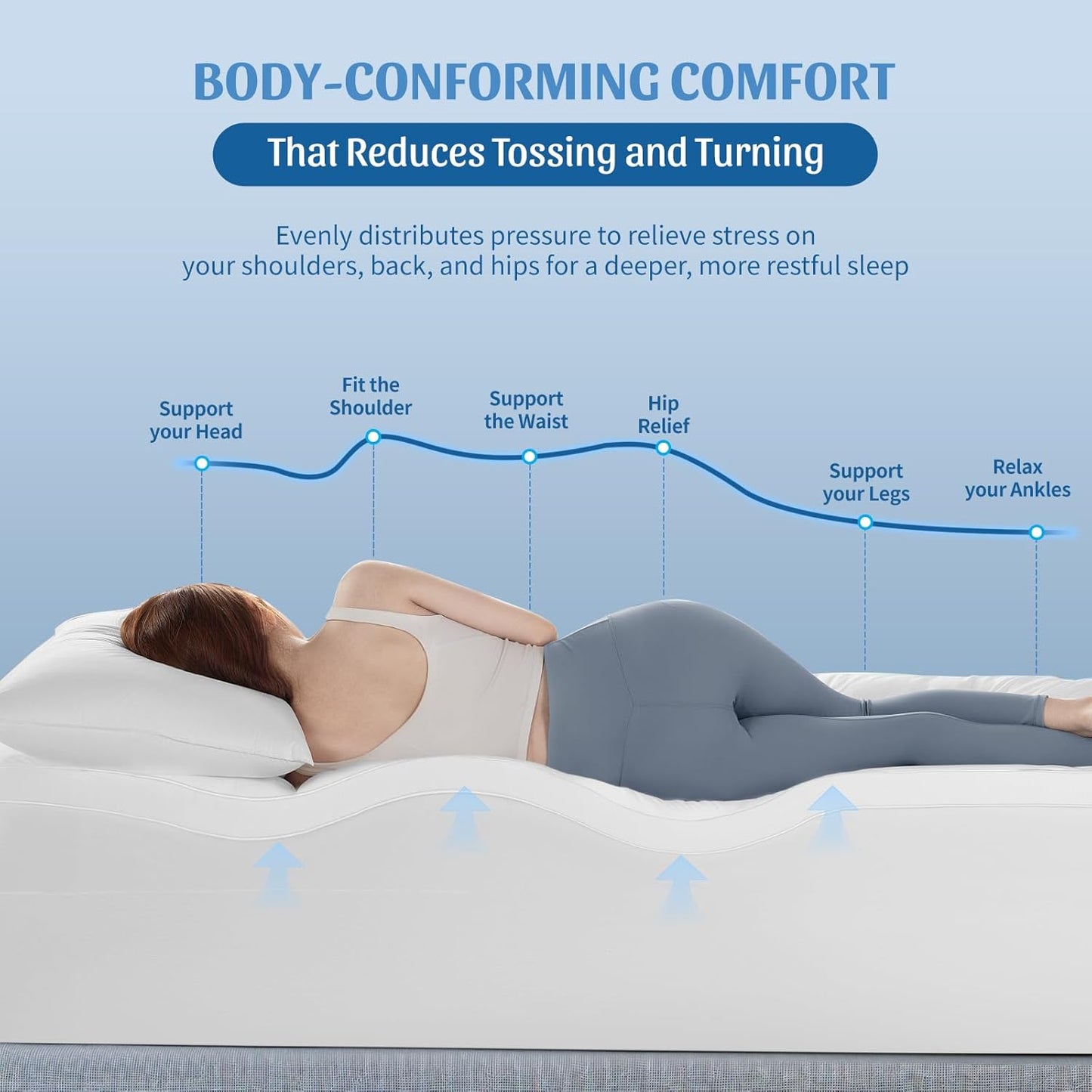 Extra Fluffy Thick Mattress Topper 10cm/4 Inch Bounce Back Mattress Pads 1200GSM Soft & Pad Cover - All UK Sizes Single Double King Super King