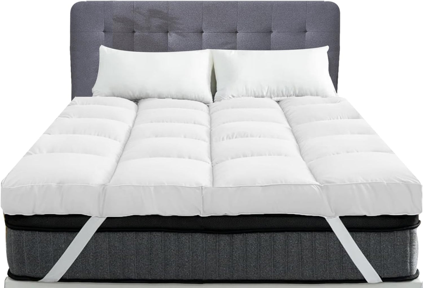 Hotel Quality Mattress Topper Extra Deep Sleep Filling 4 inches /10cm Ultra Thick Bounce Back Soft Topper