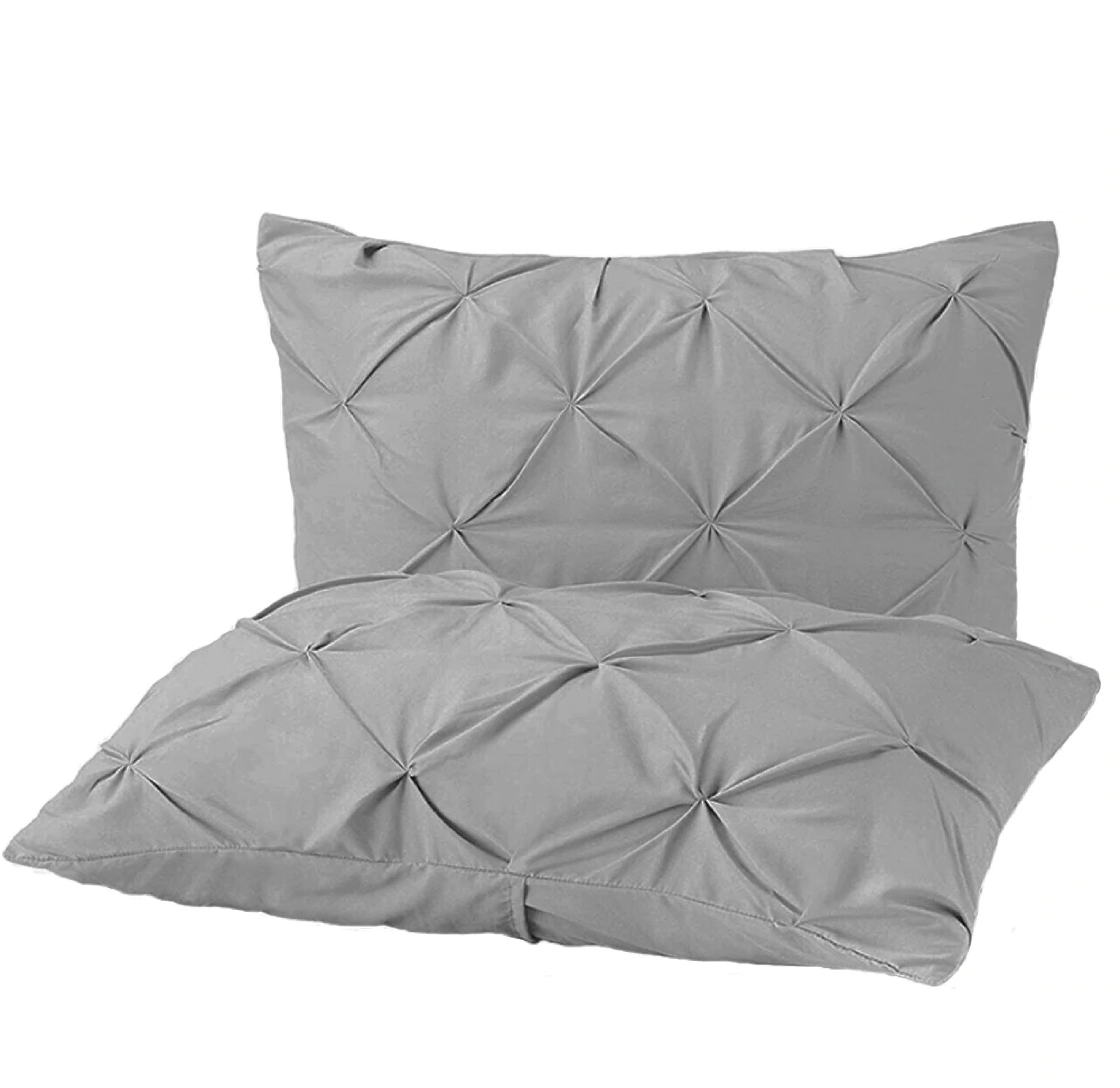 Pintuck Duvet Set 100% Cotton Quilt Cover Single Double King Super King Size Pintuck Bedding - seventhstitch